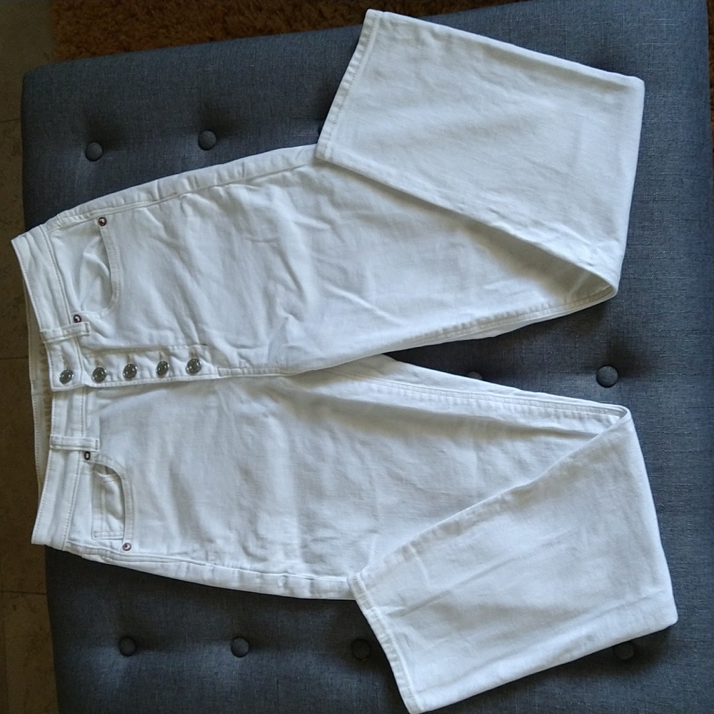 White Jeans - AE - #AExME - Mom Jean